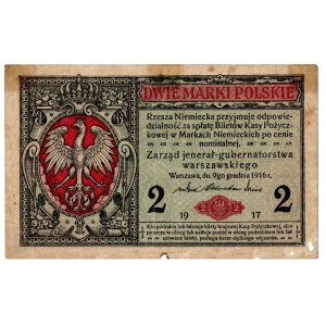 Generalne Gubernatorstwo, 2 marki polskie 1916 Jenerał