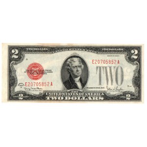 USA, 2 dolary 1928, czerwona pieczęć