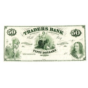 USA, 50 dolarów 18.... Virginia - The Traders Bank of the city of Richmond