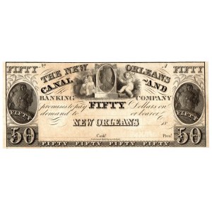 USA, 50 dolarów 18.... Canal Bank - Nowy Orlean