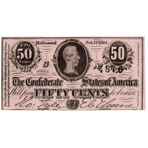 USA, 50 centów 1863 Confederate States of America