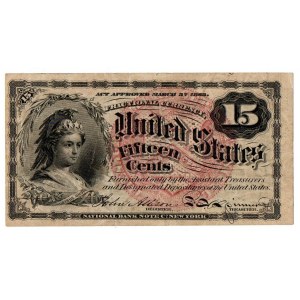 USA, 15 centów 1863 Fractional Currency