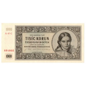 Chechosłowacja, 1000 koron 1945