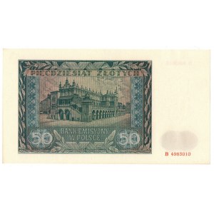 Allgemeiner Staat, 50 Zloty 1941 B