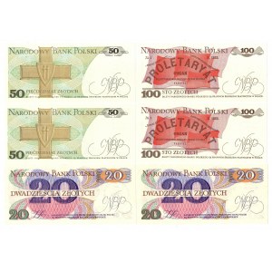 PRL, Zbiór banknotów z nadrukami