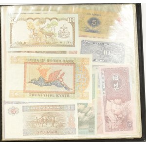 Lot of 101 world banknotes