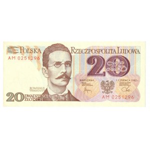 PRL, 10 i 20 złotych 1982 - zestaw 3 egzemplarze
