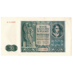 Generalne Gubernatorstwo, 50 złotych 1941 E