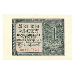 Generalne Gubernatorstwo, 1 złoty 1941 BB