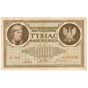 II Rzeczpospolita, 1000 marek polskich 1919 ZAD