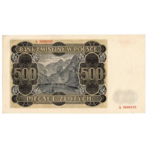 Generalne Gubernatorstwo, 500 złotych 1940 A