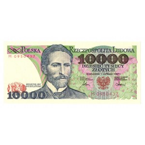 People's Republic of Poland, 10,000 zloty 1987 M