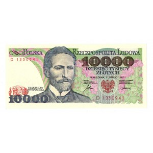 PRL 10 000 złotych 1987 D