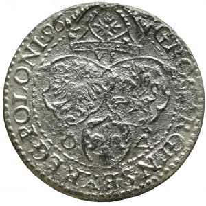 Zygmunt III Waza, Szóstak 1596, Malbork - mała głowa