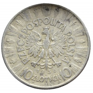 II Rzeczpospolita, 10 złotych 1936 Piłsudski