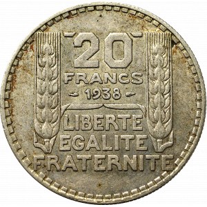 Francja, 20 franków 1938