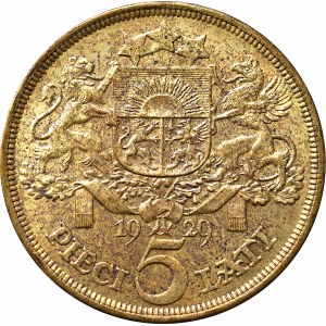 Latvia, 5 lati 1929