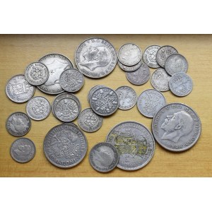 Wielka Brytania, zestaw monet - srebro