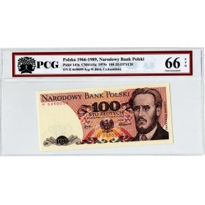 PRL, 100 złotych 1975 H - PCG 66EPQ