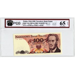 PRL, 100 złotych 1986 SA - PCG 65EPQ