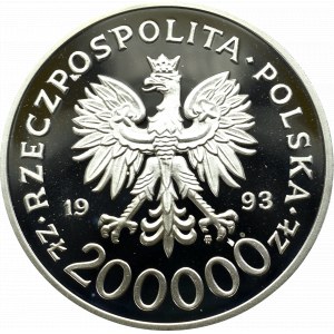 III Rzeczpospolita, 200 000 złotych 1993 750 Rocznica Nadania Praw Miejskich Szczecinowi