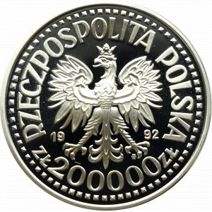 III RP, 200.000 zł 1992 Żołnierz Polski na Frontach II Wojny Światowej - Konwoje 1939-1945