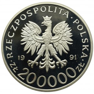 III RP, 200 000 złotych 1991 Gen. bryg. Leopold Okulicki Niedźwiadek 1898-1946