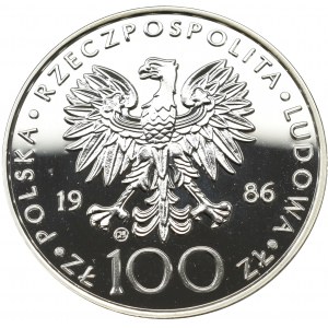 PRL, 100 złotych 1986 Jan Paweł II - Valcambi