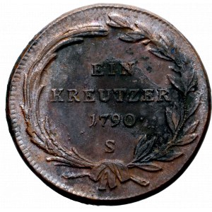 Austria, 1 kreuzer 1790 S