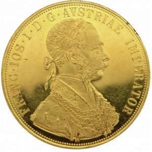Austria, Franz Joseph, 4 ducats 1915 - restrike