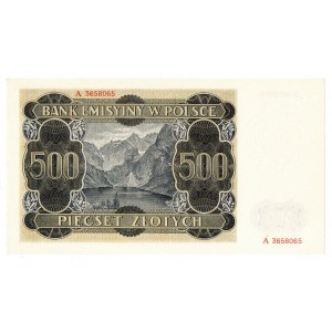 Generalne Gubernatorstwo, 500 złotych 1940 A