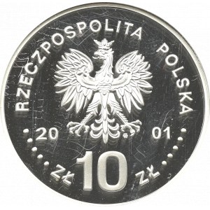 III RP, 10 złotych 2001 Jan III Sobieski