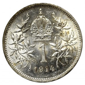 Austria, 1 corona 1914