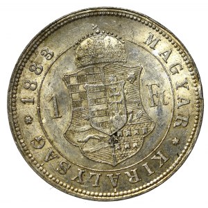 Hungary, Franz Joseph, 1 forint 1883, Kremnitz