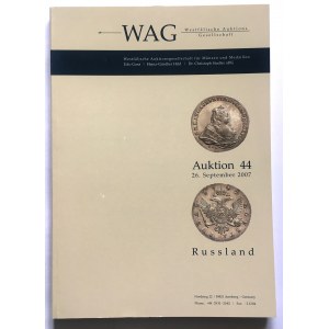 Katalog aukcyjny WAG 44/2007 r - ciekawe i bardzo rzadkie, rosyjskie monety