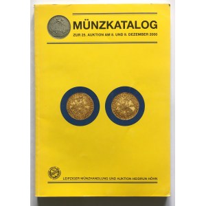 Katalog aukcyjny, Münzkatalog 25/2000 r - ciekawe i b.rzadkie, monety polskie i medale gdańskie