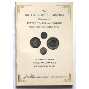 Katalog aukcyjny, Stacks The DR.CALVERT L. EMMONS 1969 r - rzadkie złote monety USA