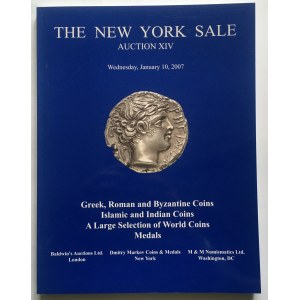 Katalog aukcyjny, THE NEW YORK SALE XIV/2007 r - bardzo rzadkie i ciekawe, monety, medale polskie i polsko-saskie