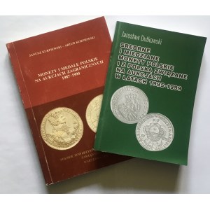 Zestaw dwóch pozycji dotyczących monet i medali polskich