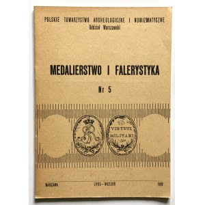 Medalierstwo i falerystyka Nr 5, 1 szt. - PTAiN odz. Warszawski