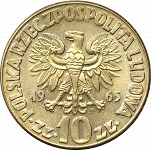 People Republic of Poland, 10 zloty 1965 Copernicus