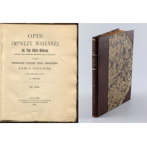 DYGASIŃSKI Adolf - Opis imprezy wojennej imć pana Alberta Milicerego, konsula alias burmistrza miasta Bodzantyna contra insolentiam tyraniej króla szwedzkiego Karla Gostausa [1894]