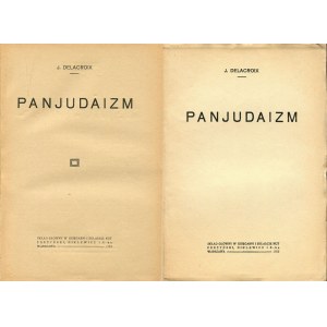 [judaika] DELACROIX J. - Panjudaizm [1923]