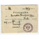 [Polnische Legionen] Pass. Unteroffizier Borowicz-Pomaranski [1914].
