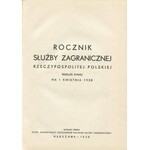 Rocznik Służby Zagranicznej Rzeczypospolitej Polskiej według stanu na 1 kwietnia 1938
