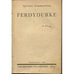 GOMBROWICZ Witold - Ferdydurke [wydanie pierwsze 1938] [il. Bruno Schulz]