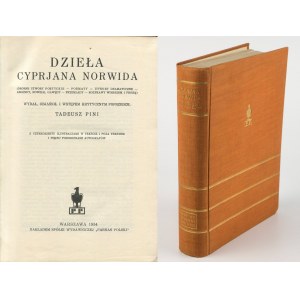 NORWID Cyprian Kamil - Dzieła [1934] [oprawa wydawnicza]