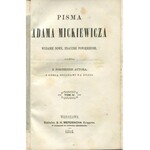 MICKIEWICZ Adam - Pan Tadeusz [Warszawa 1858] [opr. Kantor]