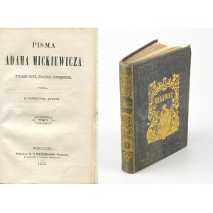 MICKIEWICZ Adam - Wiersze różne [Warszawa 1858] [opr. Kantor]