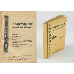 Informator. Przewodnik m. stoł. Warszawy 1949/50